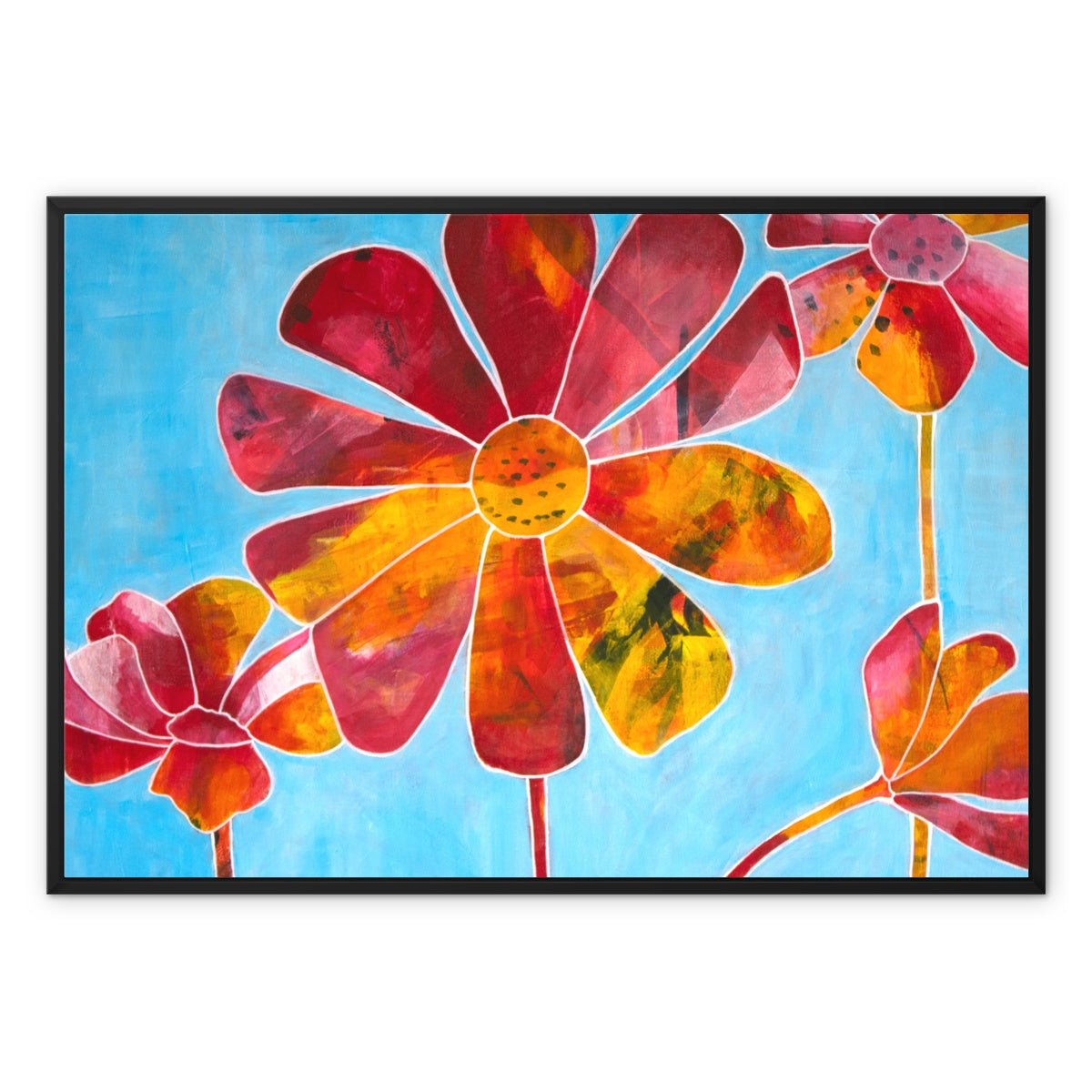 Family Portrait Framed Canvas