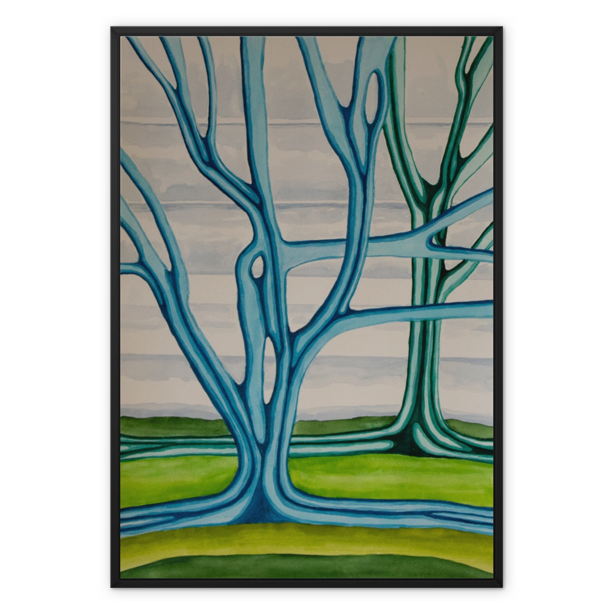 The Extrovert and Introvert Framed Canvas