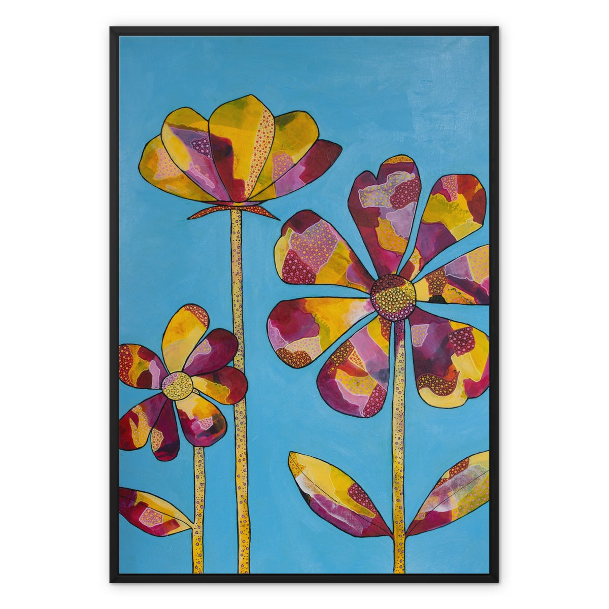 When the teen grows bigger Framed Canvas