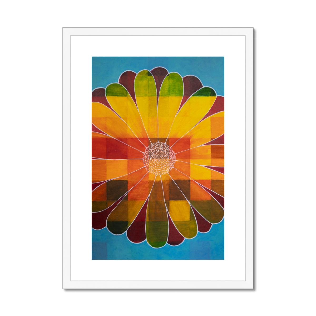 Meditating Flower Print