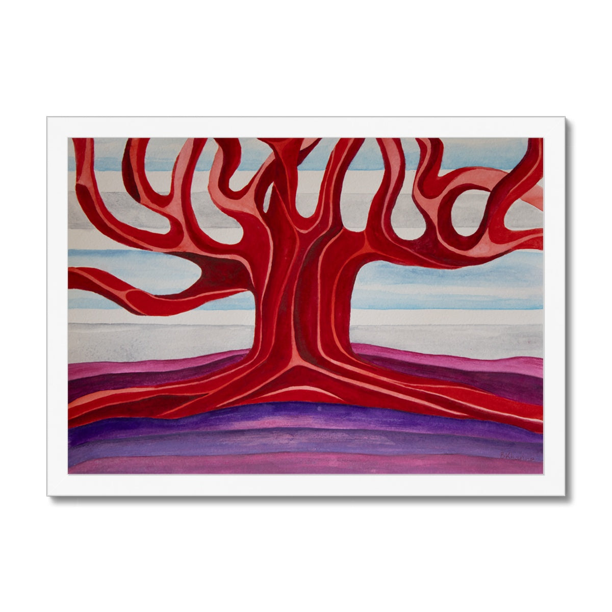 The Colourful Family Tree Framed Print