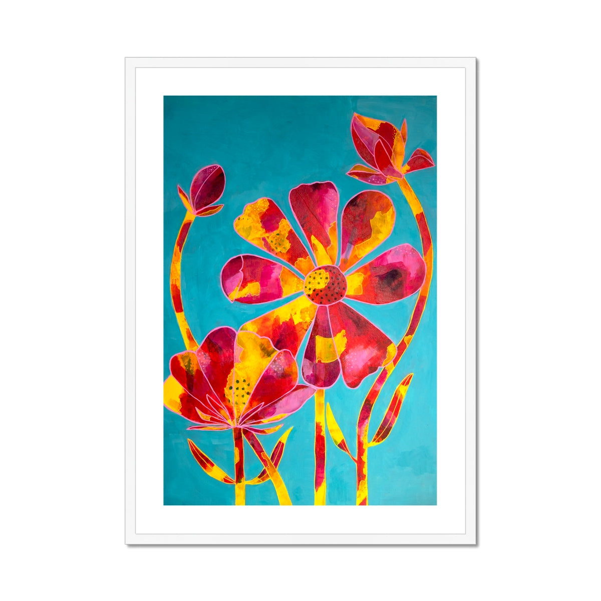 Budding, Emerging and Established Flowers Print