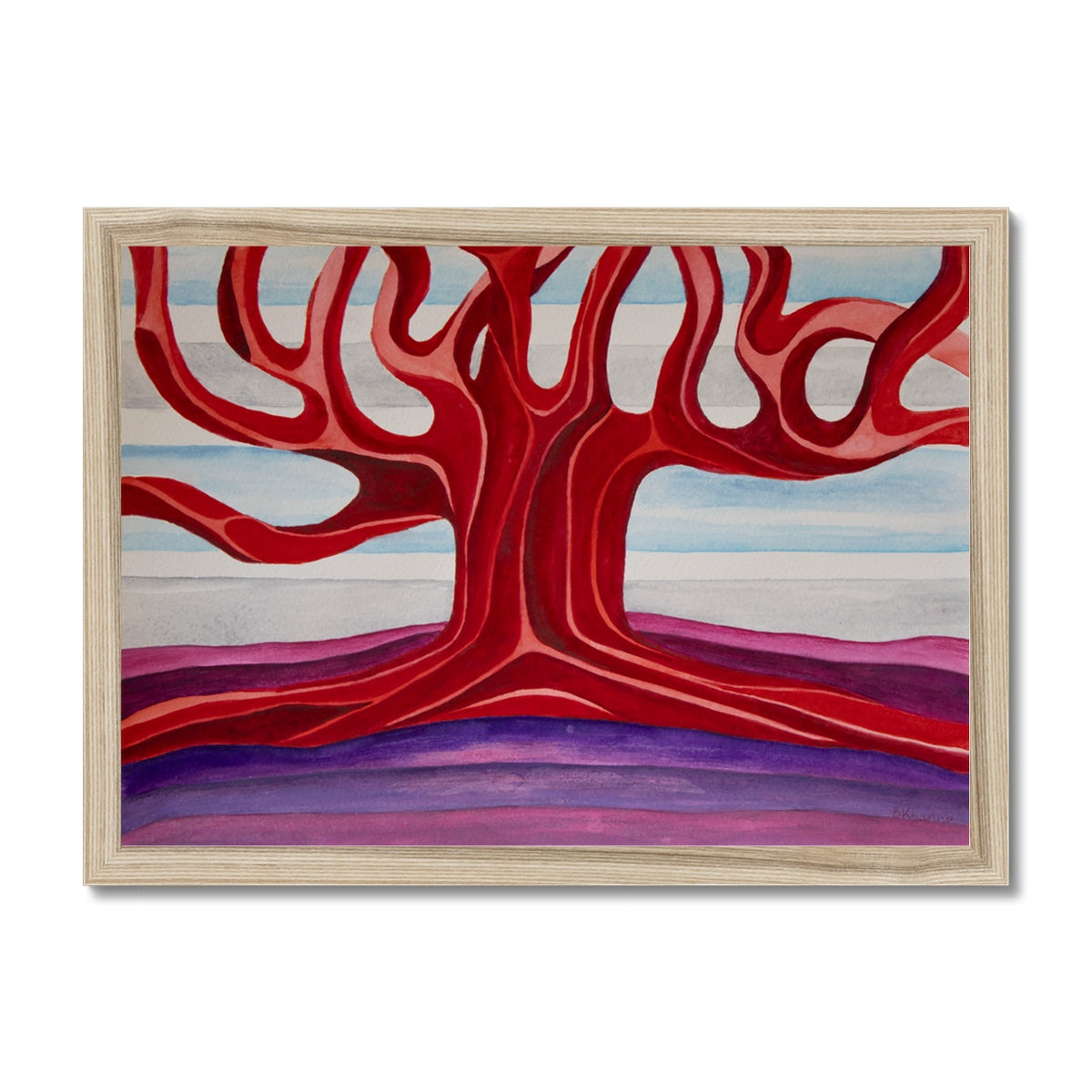 The Colourful Family Tree Framed Print