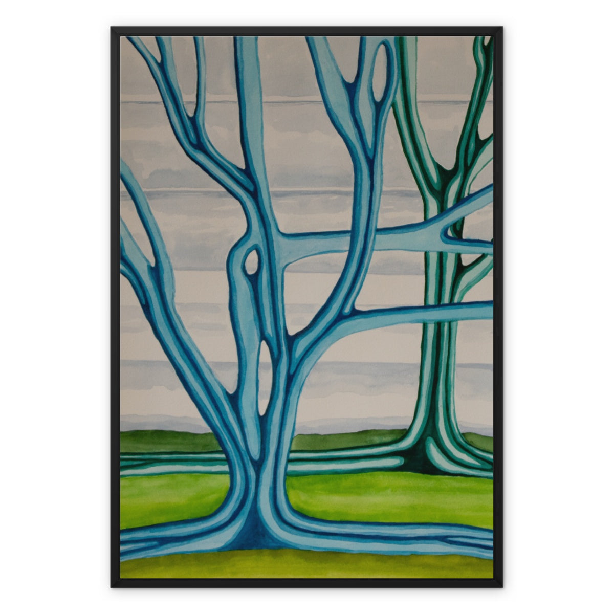 The Extrovert and Introvert Framed Canvas