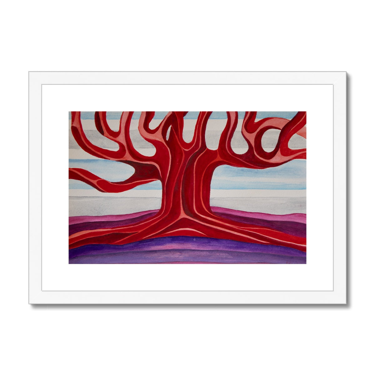 The Colourful Family Tree Framed & Mounted Print