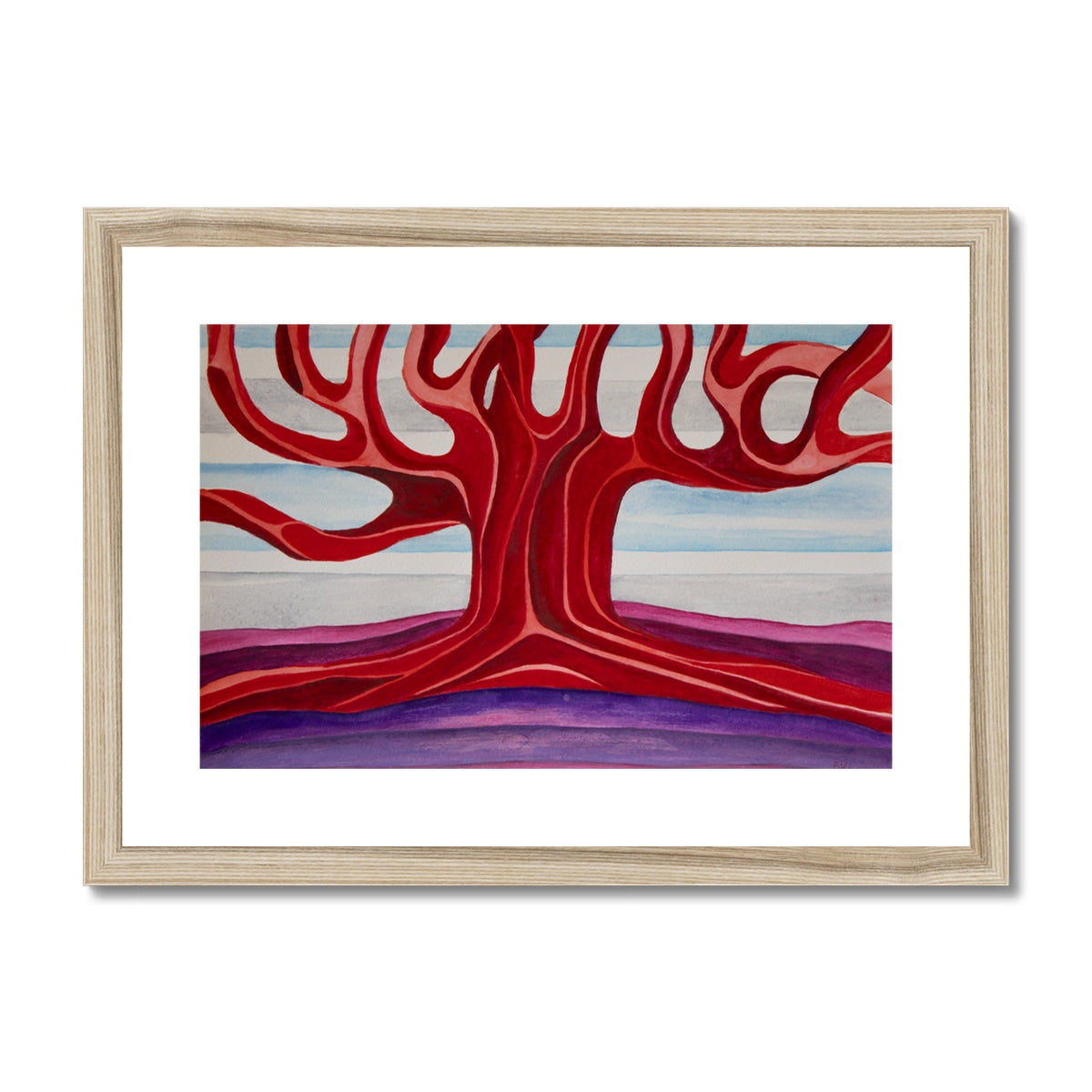The Colourful Family Tree Framed & Mounted Print