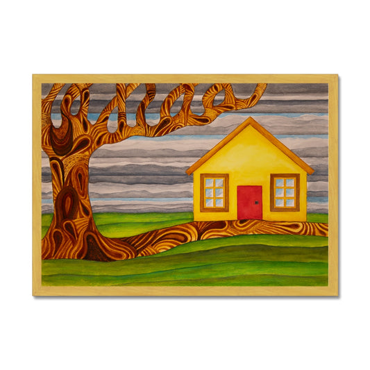 The House on the Hill Antique Framed Print