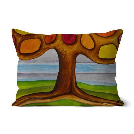 Winter in a New Home Cushion