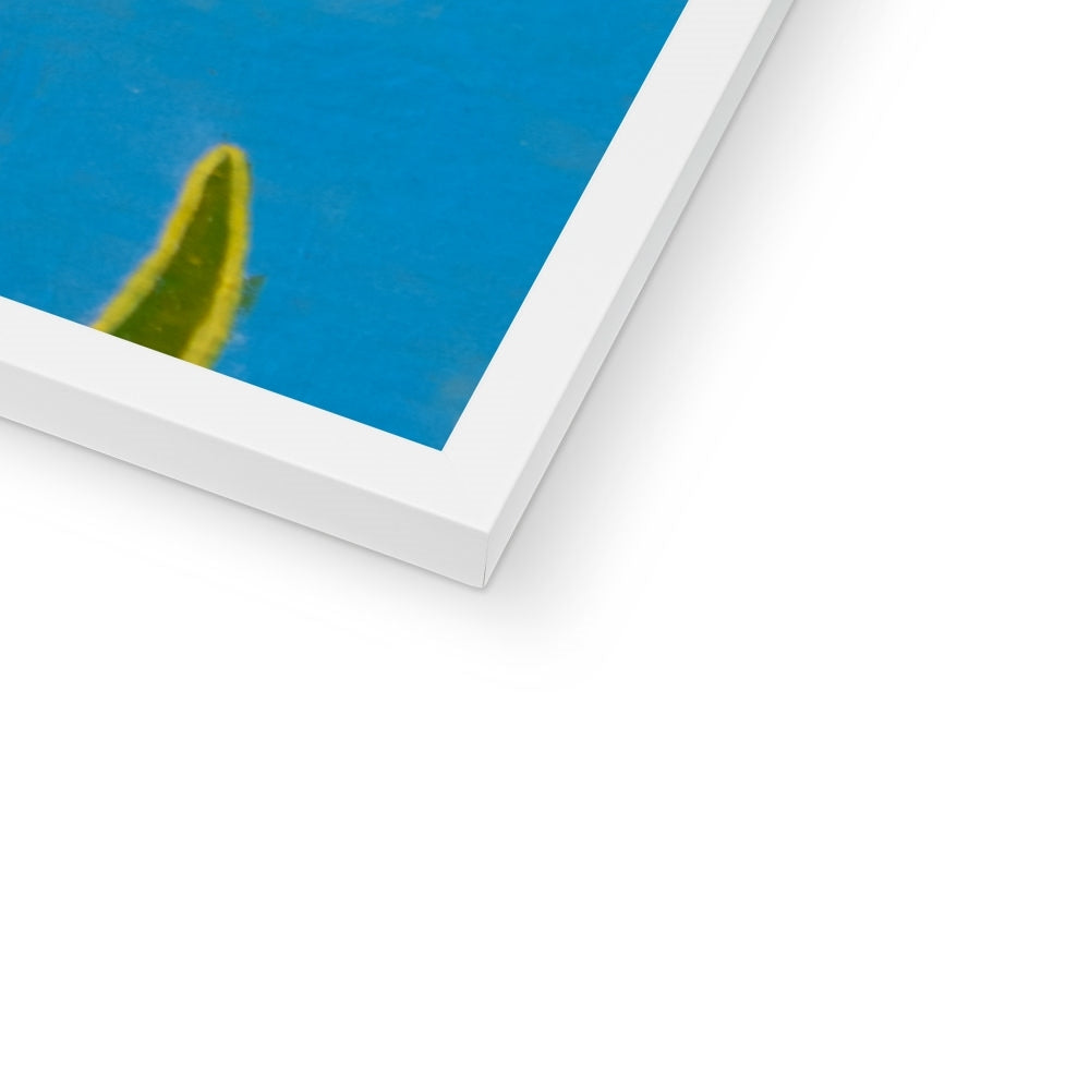 Dad and the kids Framed Print