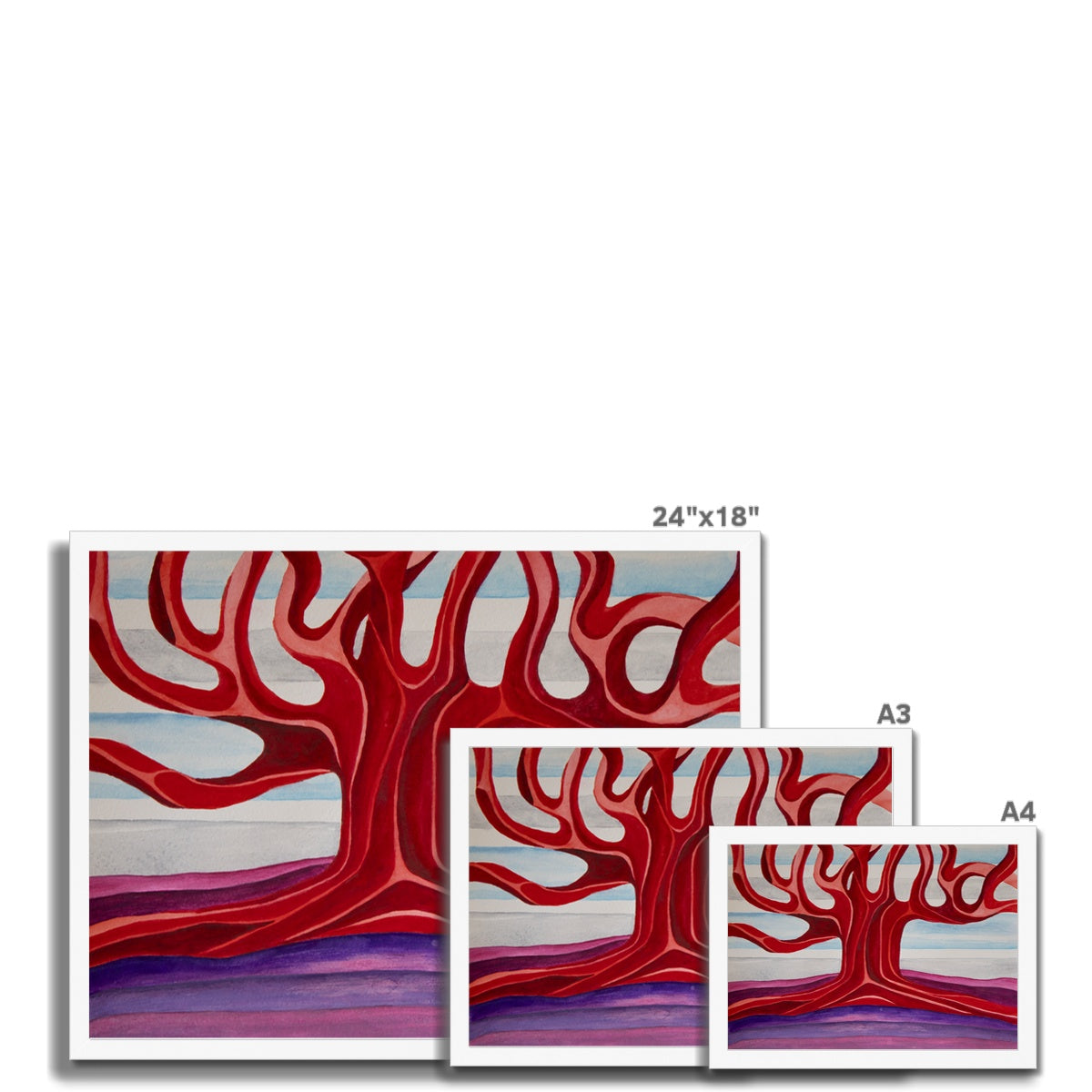 The Colourful Family Tree Framed Print