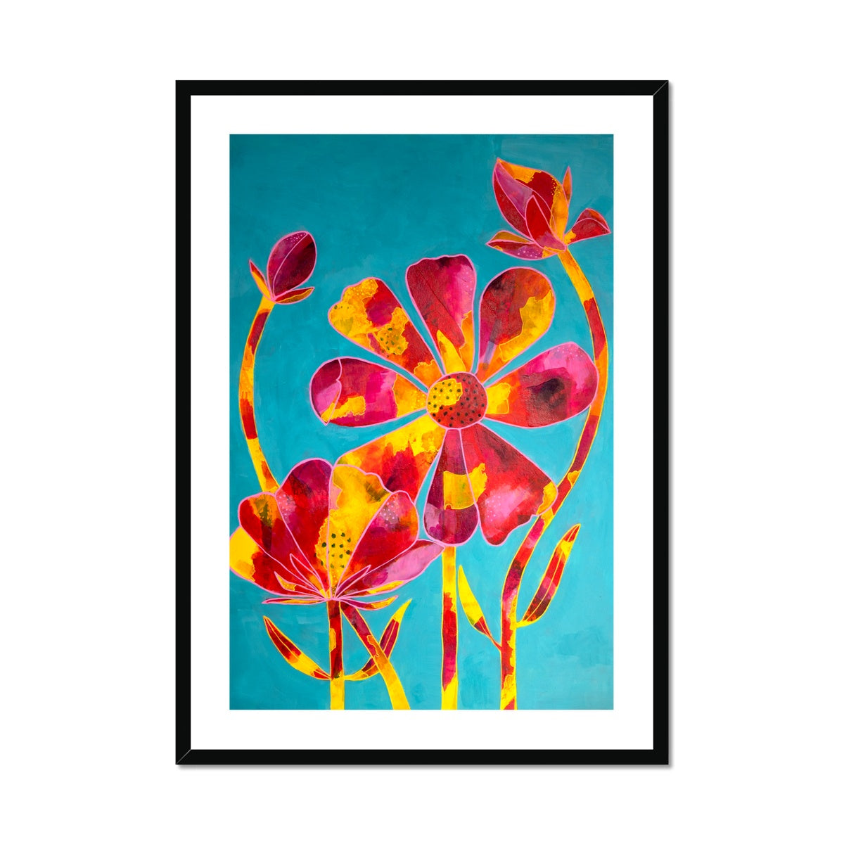Budding, Emerging and Established Flowers Print