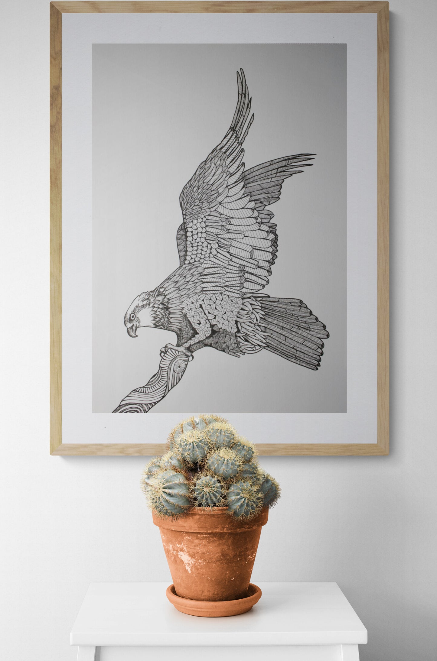 Intense Osprey Framed & Unframed Print