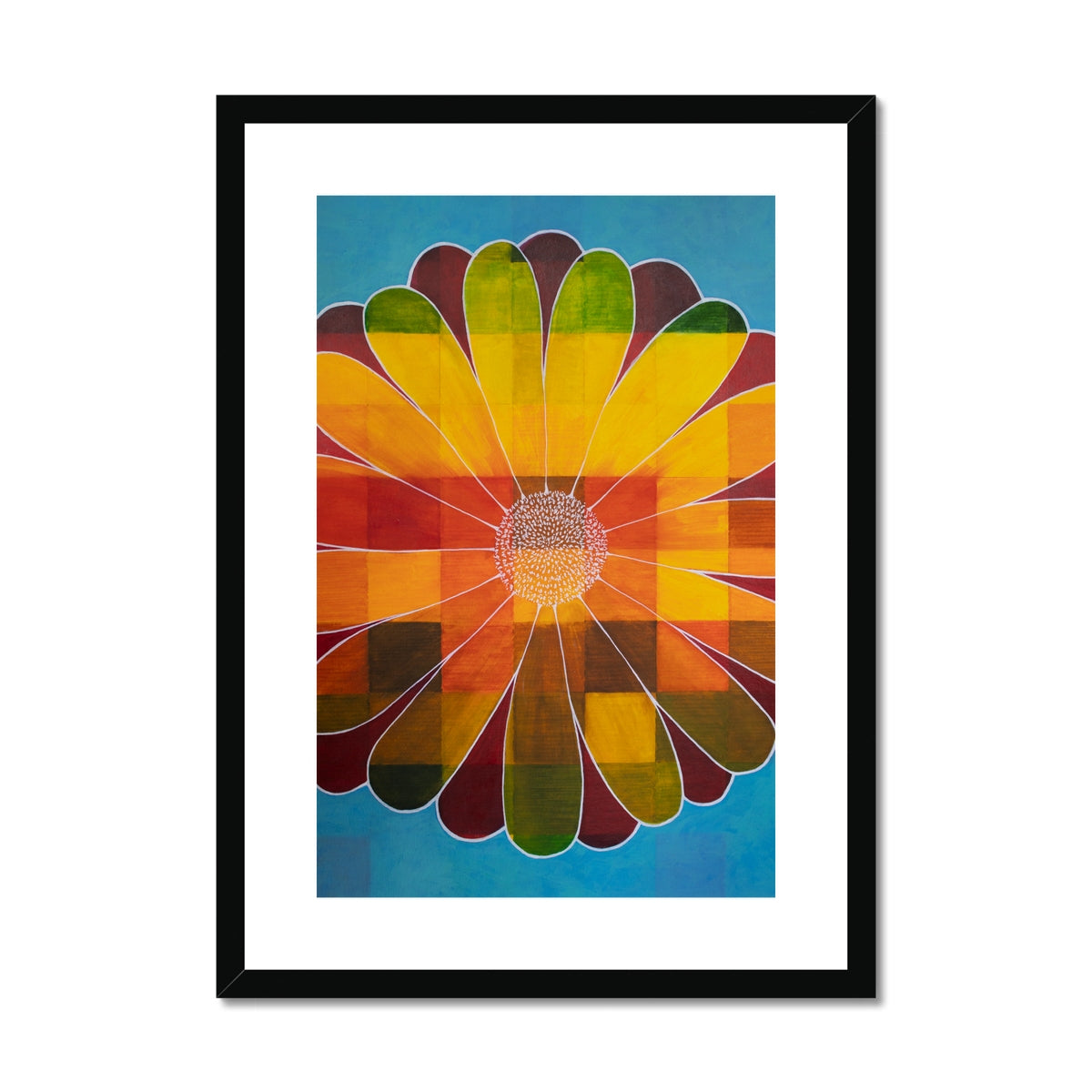 Meditating Flower Print