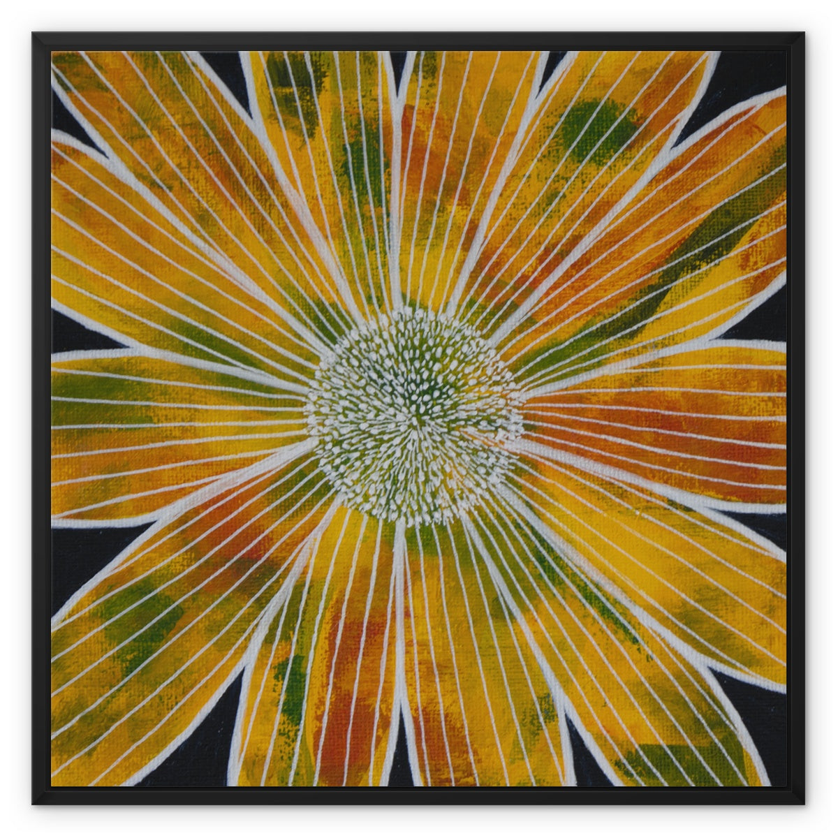 Getting in Close Framed Canvas