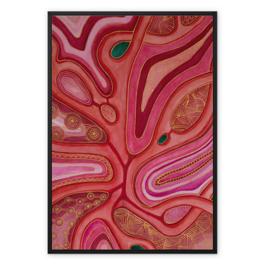 Exploring My Subconscious Framed Canvas