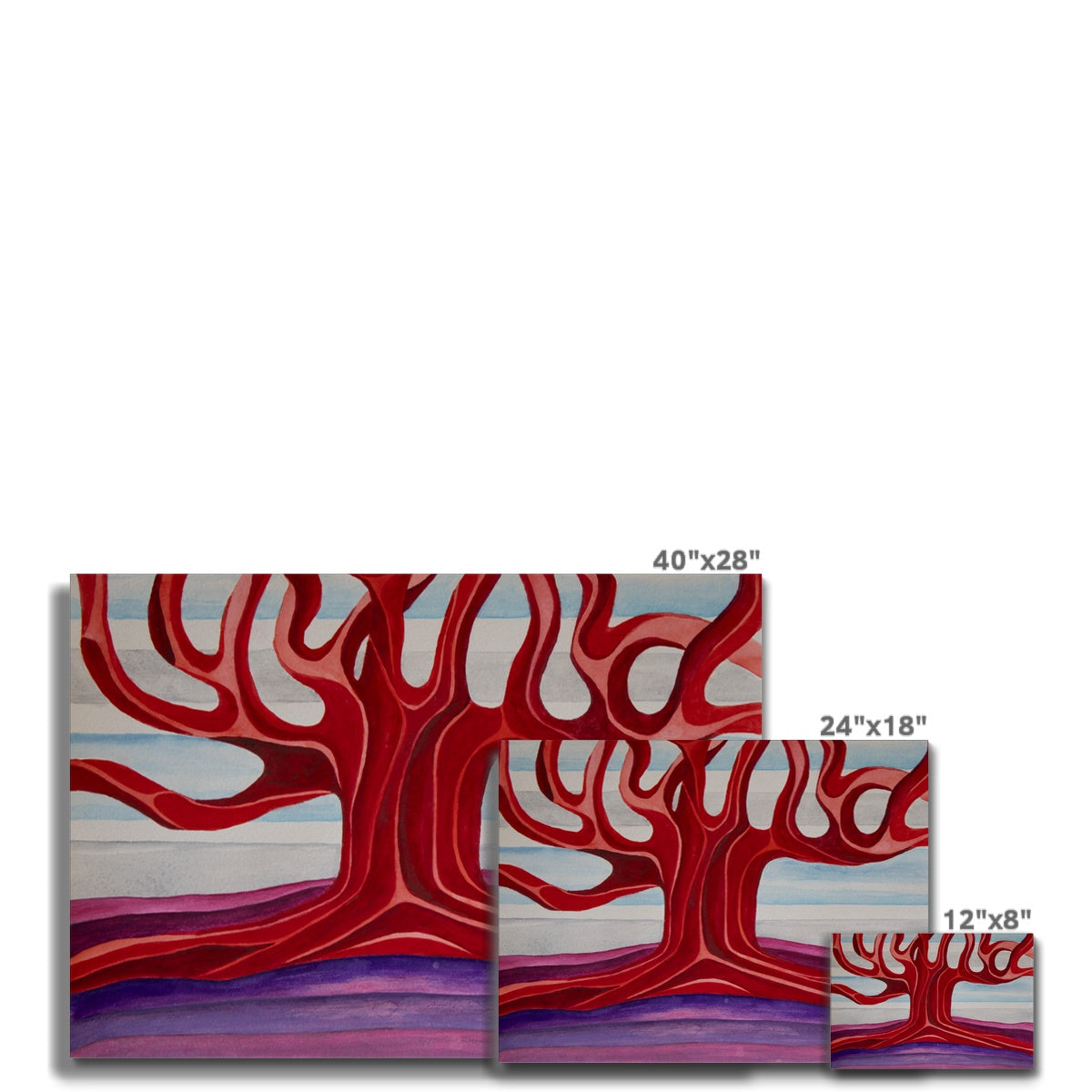 The Colourful Family Tree Canvas